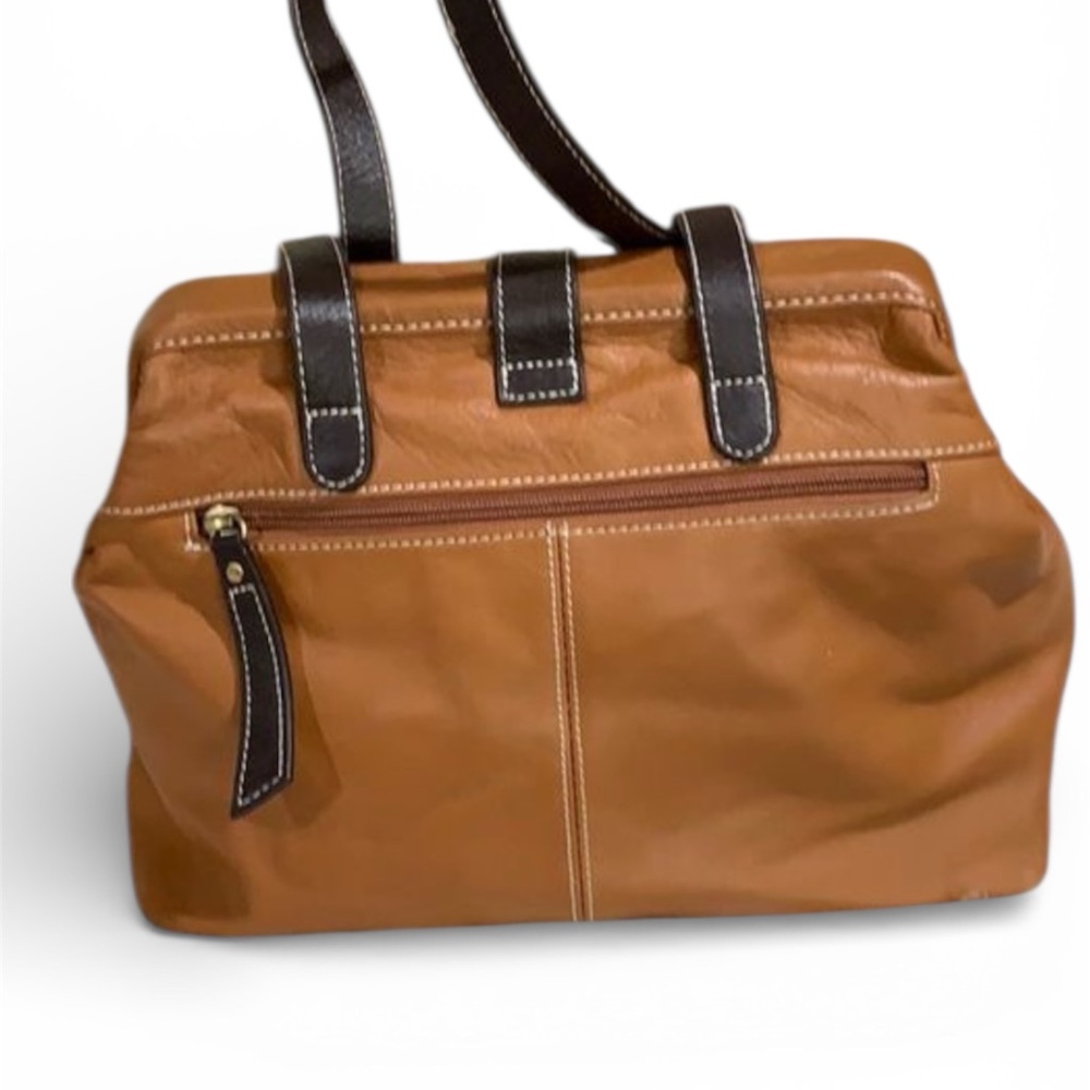 NorthStyle Brown Shoulder Bag with Dark Straps - Picture 4 of 10